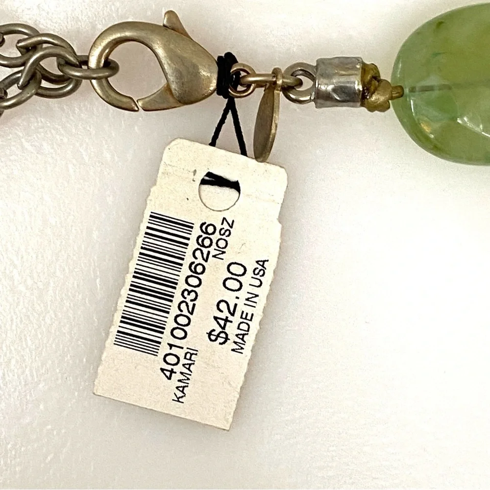 CHICOS Green Copper Colored‎ Statement Necklace